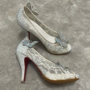 Rhinestone Butterfly Heels